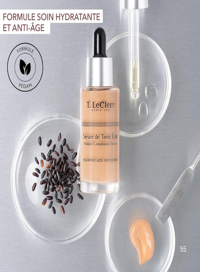 T. LeClerc T.LeClerc Anti-Aging Radiance Serum No. 1 Ivory - Fluid Foundation Care, Luminous & Unified Complexion, Second Skin Effect, Hyaluronic Acid, 30 ml (Dune) - Image 4